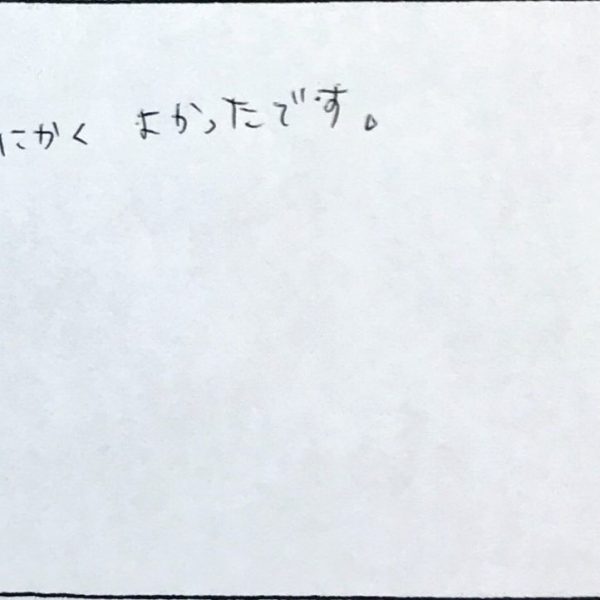 埼玉県川越市N様の感想